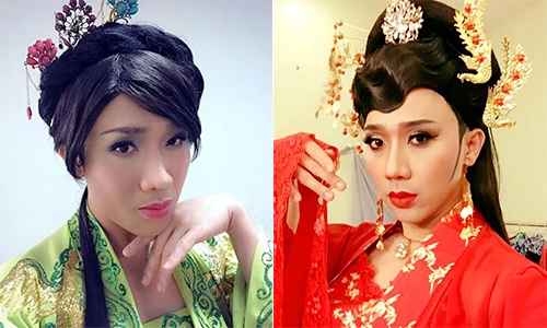 Loạt ảnh giả gái của Trấn Thành khiến fan ngả mũ