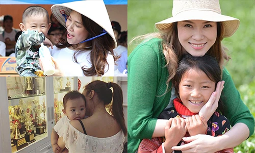 Khoảnh khắc đáng yêu của Mỹ Tâm khi cưng nựng trẻ con