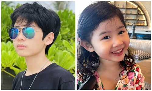 Hai con đáng yêu của “mẹ đơn thân” Thân Thúy Hà