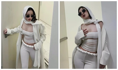 Chi Pu diện trang phục bó sát tôn vóc dáng gợi cảm