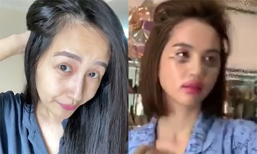 Hoảng hồn màn tự dìm nhan sắc của loạt mỹ nhân Việt