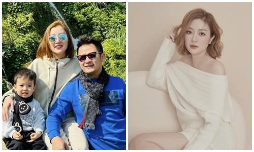 Bằng Kiều hạnh phúc bên bạn gái xinh đẹp, con trai kháu khỉnh