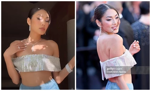 Soi nhan sắc Thảo Nhi qua ống kính quốc tế ở Cannes 2024