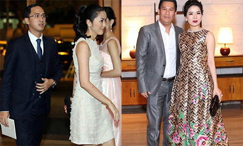 Vợ chồng Hà Tăng, Lệ Quyên dự tiệc cưới Đặng Thu Thảo