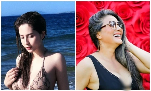 Thiên An - Kiều Trinh tung ảnh bikini đón ngày 8/3