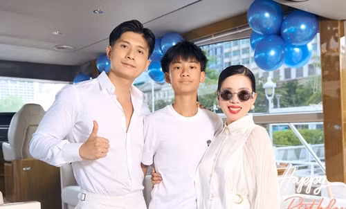 Con trai Lệ Quyên đón sinh nhật trên du thuyền