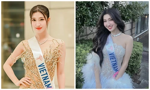 Phương Nhi lên đồ gợi cảm, đẹp lấn át dàn thí sinh Miss International