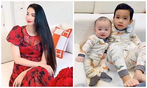 Rời showbiz, Phạm Hương giàu sụ, mẹ chồng chiều, hai con kháu khỉnh