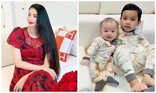 Rời showbiz, Phạm Hương giàu sụ, mẹ chồng chiều, hai con kháu khỉnh