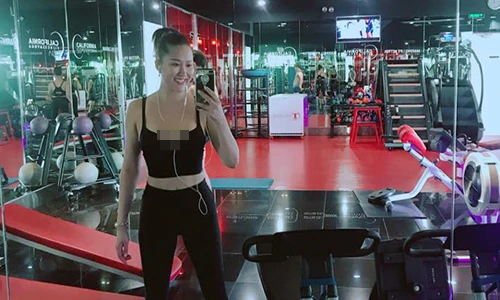 Hot Face sao Việt 24h: Phi Thanh Vân gợi cảm trong phòng tập gym