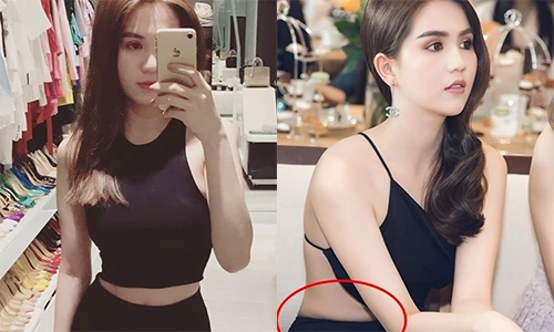 Khoe lấy lại vòng eo 56, Ngọc Trinh lộ ảnh ngấn mỡ