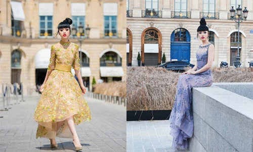 Jessica Minh Anh lộng lẫy dự Tuần lễ thời trang Paris