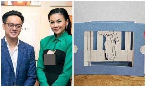 Thiệp cưới độc lạ của siêu mẫu Thanh Hằng - nhạc trưởng Trần Nhật Minh