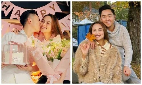 Hôn nhân ngọt ngào của Diễm Hương và chồng trẻ ở Canada