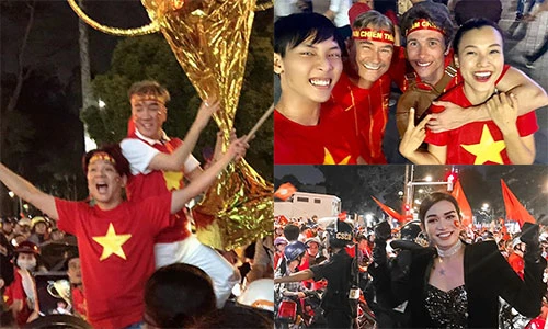 Sao Việt “quẩy” tưng bừng mừng U22 Việt Nam đoạt HCV SEA Games