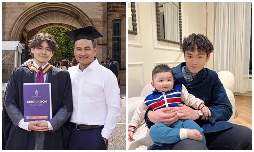 Con trai Chi Bảo tốt nghiệp ngành luật, diện mạo như hot boy