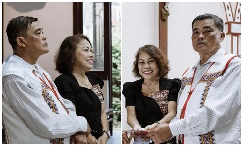 Loạt ảnh cưới của Siu Black tại nhà thờ