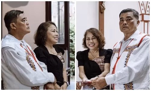 Loạt ảnh cưới của Siu Black tại nhà thờ