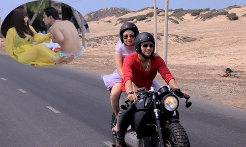 Lê Khánh - Hữu Vi tình tứ trong phim mới