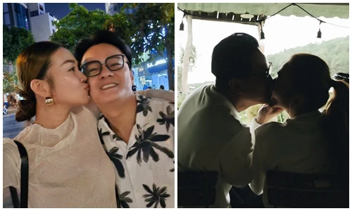 Khoảnh khắc lãng mạn của Thanh Hằng và chồng nhạc trưởng