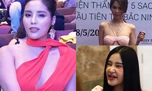 Ngã ngửa nhan sắc thiếu photoshop của Kỳ Duyên, Ngọc Trinh