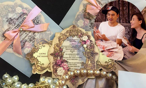Lộ thiệp cưới của cặp đôi Lương Thế Thành - Thúy Diễm