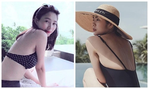 Thu Thảo - Tăng Thanh Hà không hiếm lần đăng ảnh mặc áo tắm