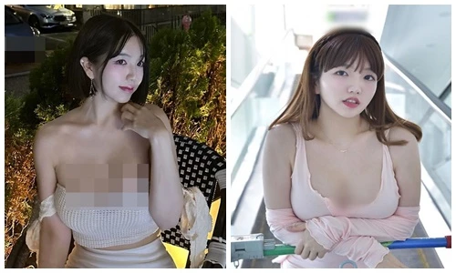 Hot girl xinh đẹp gây tò mò khi mặc trễ nải xuống phố