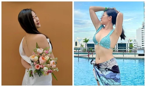 Vẻ gợi cảm hút mắt của vợ cũ diễn viên Huy Khánh