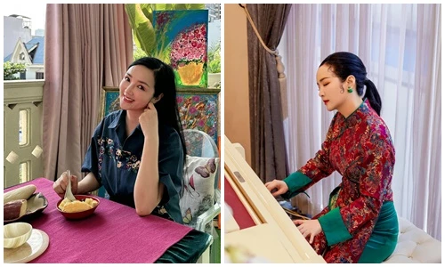 Cuộc sống thảnh thơi của Giáng My trong biệt thự to như cung điện