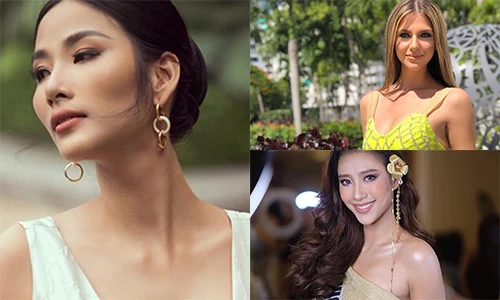 Hoàng Thùy đọ gợi cảm với dàn thí sinh Miss Universe 2019