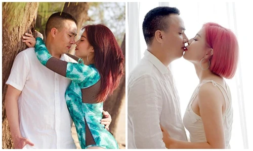 Loạt ảnh tình tứ “ngọt lịm” của MC Hoàng Linh - Mạnh Hùng