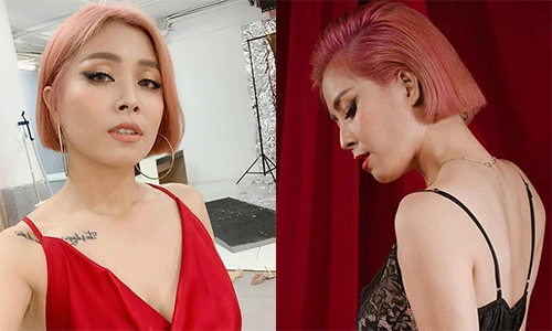 MC Hoàng Linh khoe đường cong hút mắt như gái còn son