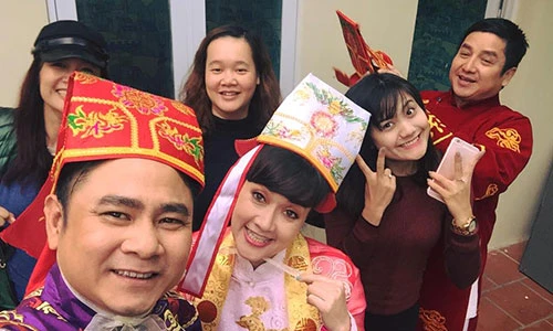 Lộ ảnh hậu trường quay ngoại cảnh Táo quân 2016