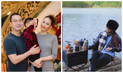 Lan Khuê ở dinh thự dát vàng triệu đô, du lịch muôn nơi