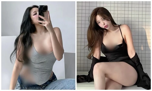 Hot girl Hàn Quốc mê diện đồ hở khoe đường cong bốc lửa
