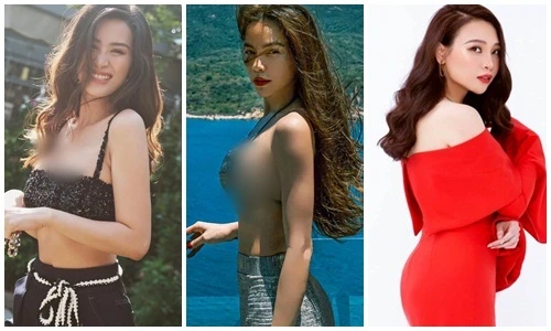 Đọ vẻ gợi cảm của "mẹ bỉm" Hà Hồ, Đông Nhi, Đàm Thu Trang