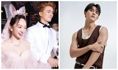 Trần Ngọc Vàng “hôn” Kaity Nguyễn, điển trai ngời ngời