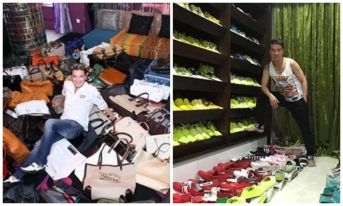 Kho hàng hiệu không đếm xuể của Đàm Vĩnh Hưng