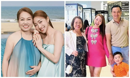 Vợ thứ ba của Chi Bảo khoe mẹ ruột giàu có, trẻ đẹp