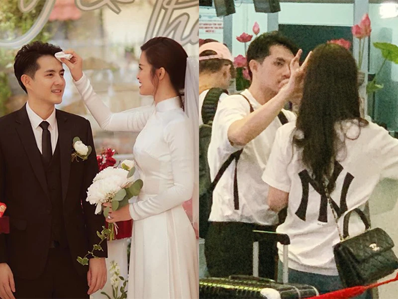 Ông Cao Thắng ân cần chăm sóc vợ khi tới Phú Quốc chuẩn bị đám cưới