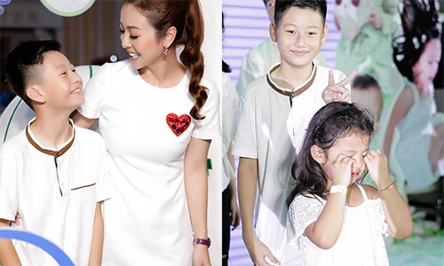 Con trai của Jennifer Phạm - Quang Dũng tươi rói dự sự kiện cùng mẹ