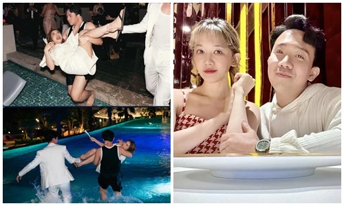 Phản ứng của Hari Won khi Trấn Thành bế loạt mỹ nhân Việt