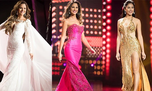 Thí sinh HH Hòa bình Quốc tế khoe sắc với váy dạ hội