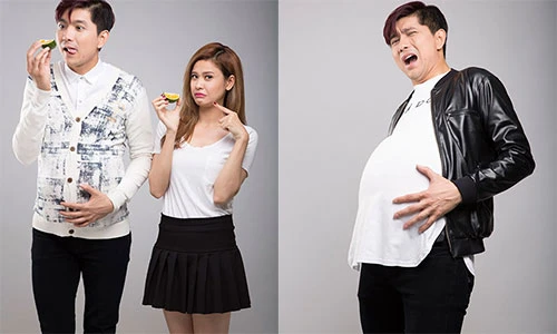 Chồng Trương Quỳnh Anh méo mặt vì thử mang bầu, ốm nghén