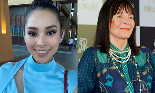 Đây là cách HH Trần Tiểu Vy lấy lòng chủ tịch Miss World 