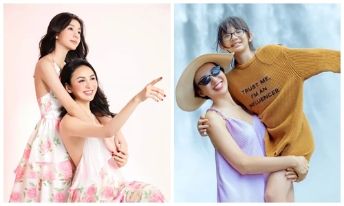 Hoa hậu Ngọc Diễm trêu đùa con gái chuyện được cầu hôn