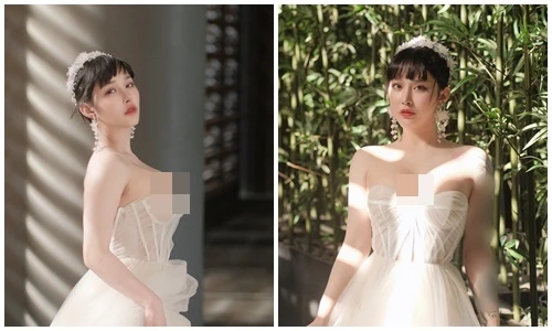 Hot girl xăm kín người mặc trang phục “o ép” vòng một căng đầy