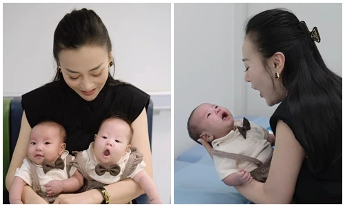 Loạt ảnh mới của cặp song sinh nhà Phương Oanh - Shark Bình