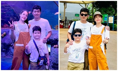 Nhật Kim Anh và chồng cũ đưa con đi du lịch nước ngoài